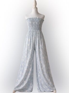 SHEIN Strapless Wide-Leg Jumpsuit – Large